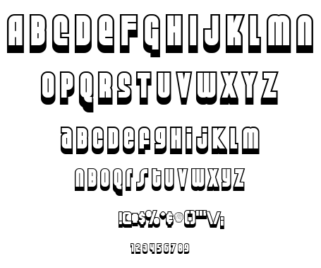 Weltron Special Power / 2001 font