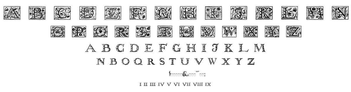 Wolnough Capitals font