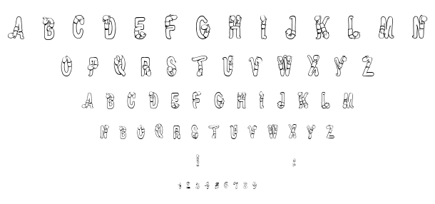 Worm Beeline font