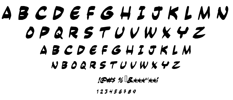 Yesterdays Meal font