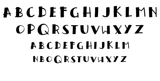 Handrelief font