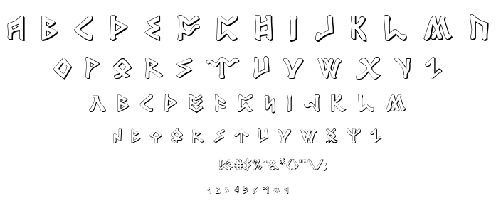 Rosicrucian font