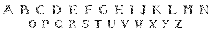 LEAFY STENCIL font