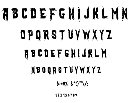 Mostly Ghostly font