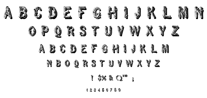 RusticBlackShadow font