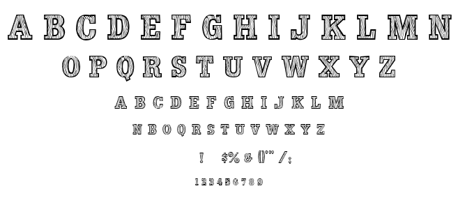 WoodLook font