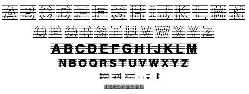 Distracted Musician font
