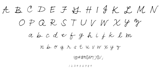 radz cursive font