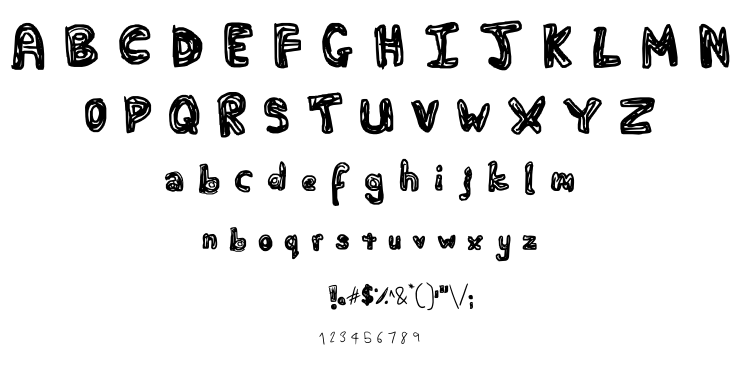 Fat Squiggles font
