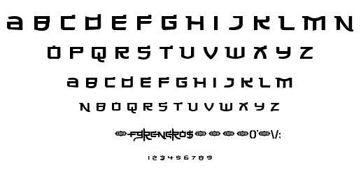 Made in China font