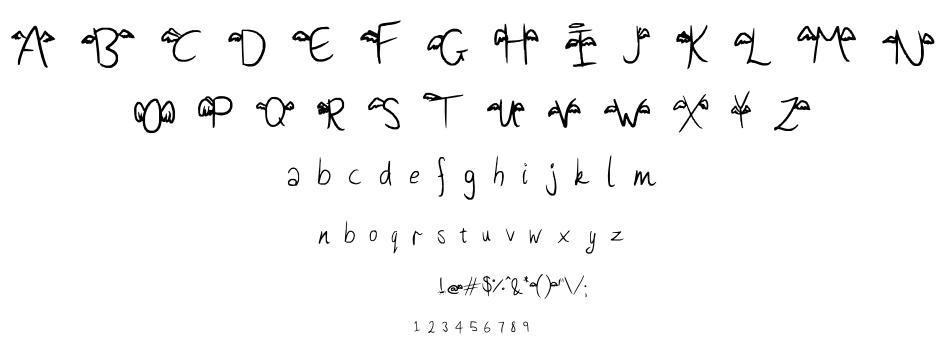 Winged font