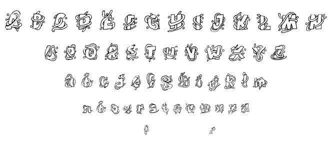 The Worms font