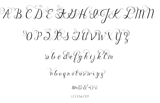 Janda Celebration Script font