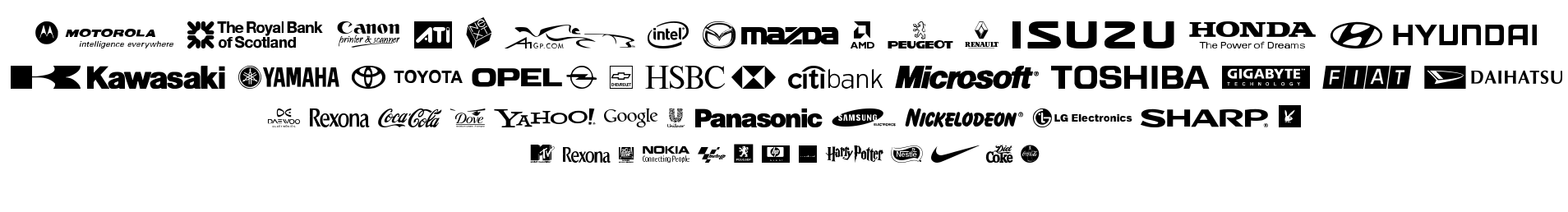 Logos TFB font