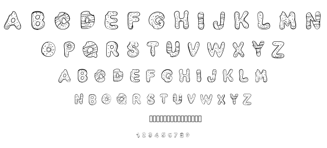 PW Yummy Donuts font