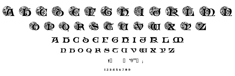 Spiral Initials font