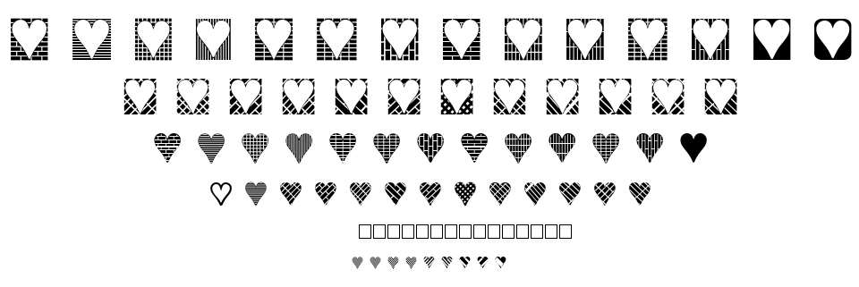 Heart Things 3 font