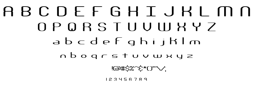 Nanosecond font