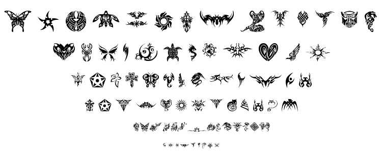 Tribal Tattoo font