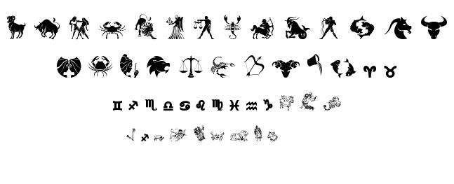 Zodiac TFB font