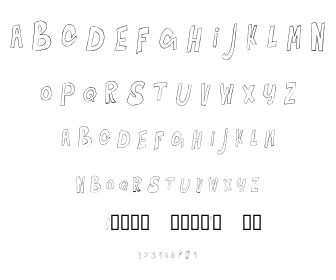 Bouncing on the Walls font