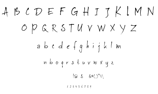 DK Au Revoir font