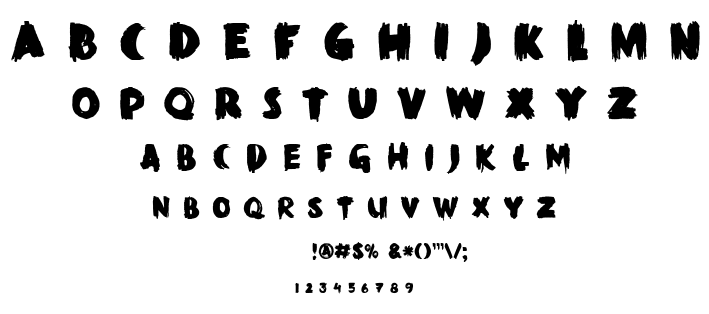 DK Black Mark font