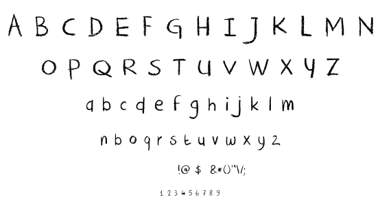 DK Crayon Crumble font