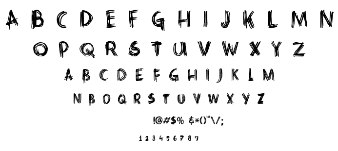 DK Criss Cross font