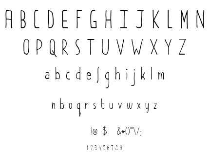 DK Pimpernel font