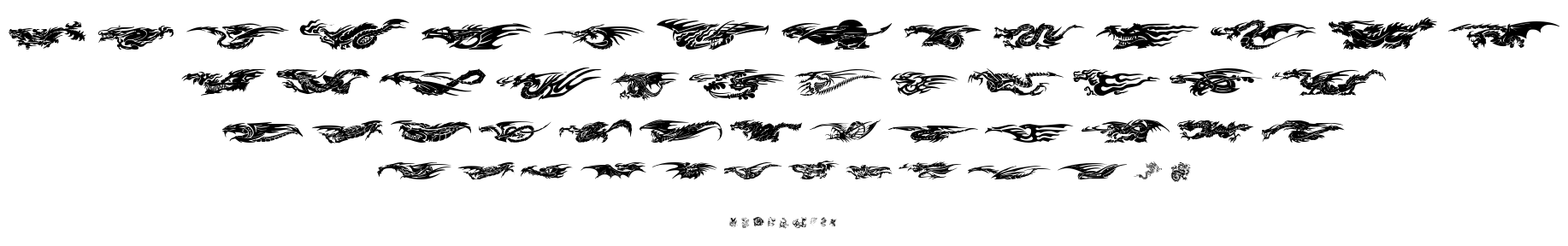 Dragons TFB font