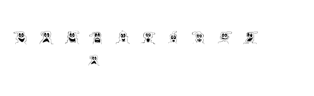 FE 10 Lil Ghosts font