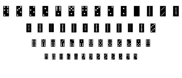 FE Dominoes font