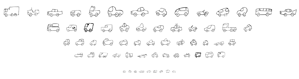 FE Fantastique Cars font