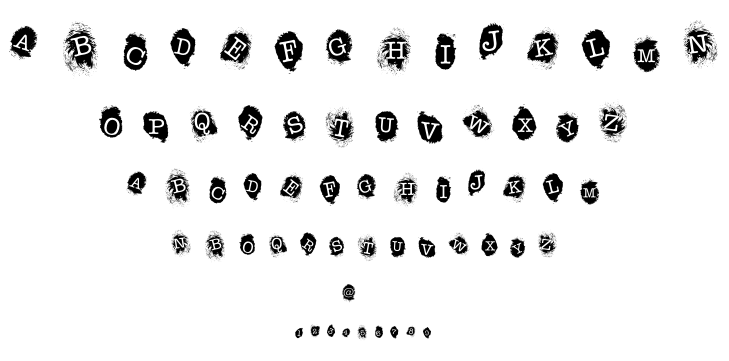 FE Fingerprints Inside font