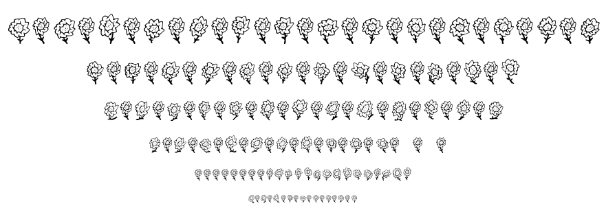 FE Majas Flowers font