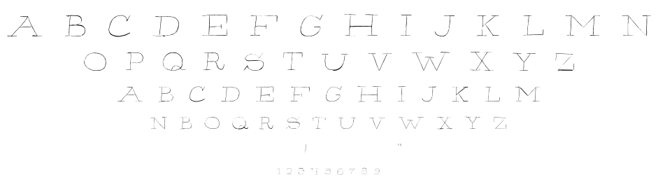 Hairliner font