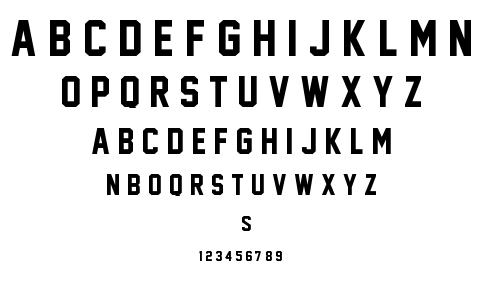 Jersey M54 font