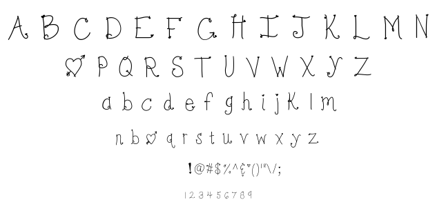 KB Bonjour Sweetheart font