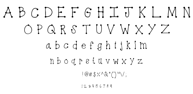 KB Dotty Dot font