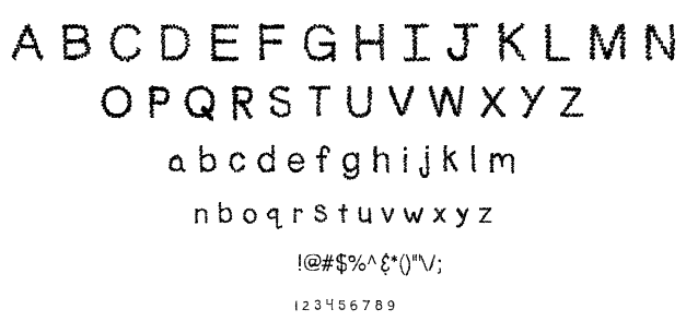 KB Noodle Monster font