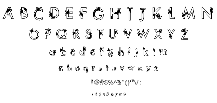 KB Ribbons and Bows font