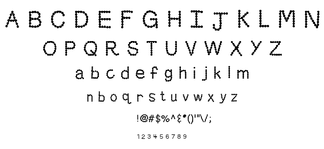 KB Skittled font