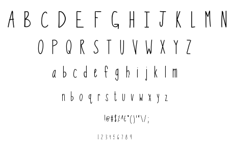 KB So Thinteresting font
