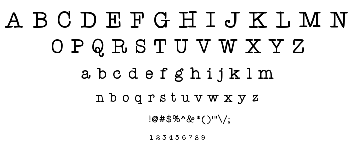 KB You’re Just My Type font