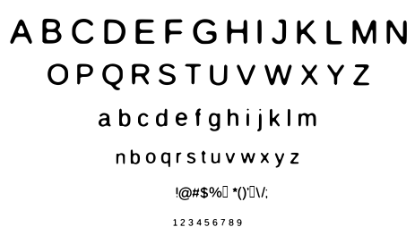 Maw font