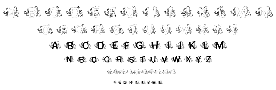 MTF Base Dash Leafy font