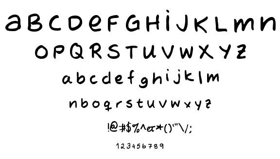 MTF Evas Hand font