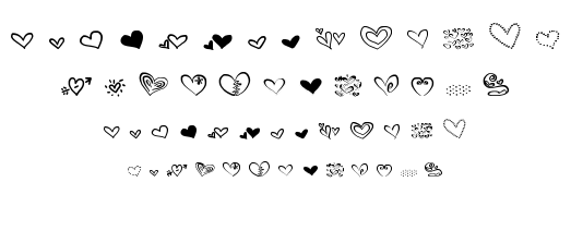 MTF Heart Doodle font