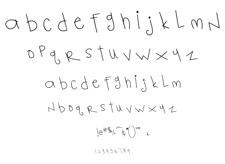 MTF Notebook font